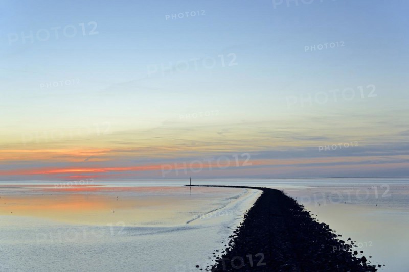 Sunset over the Wadden Sea
