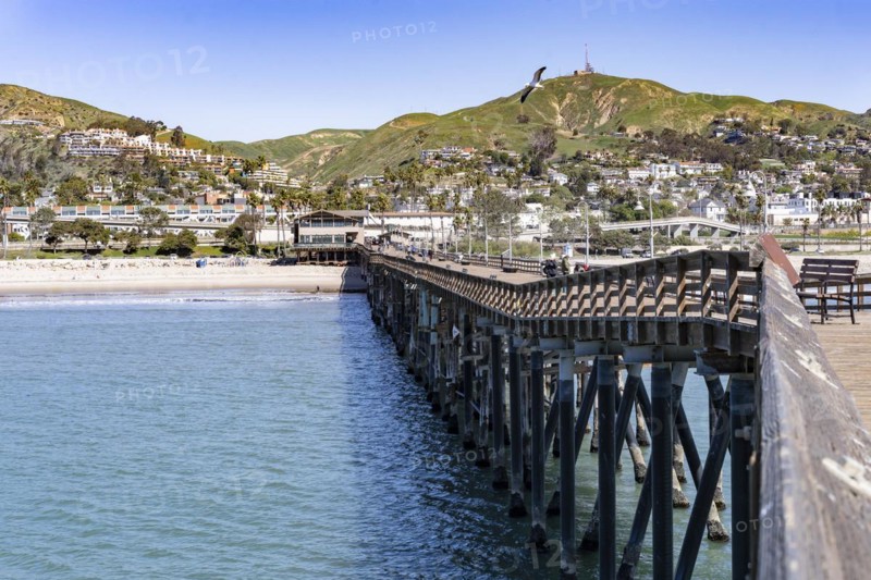 View of Ventura cityscape from Venturas Pier