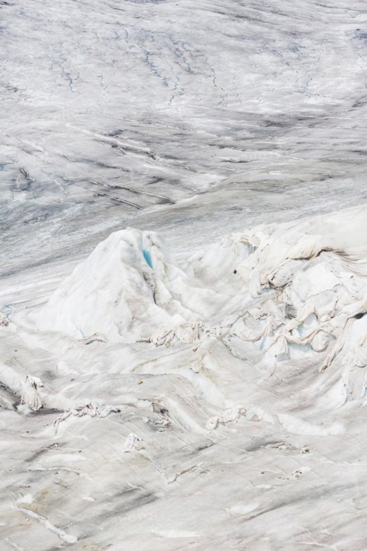 Rhone glacier in the Alps of Uri