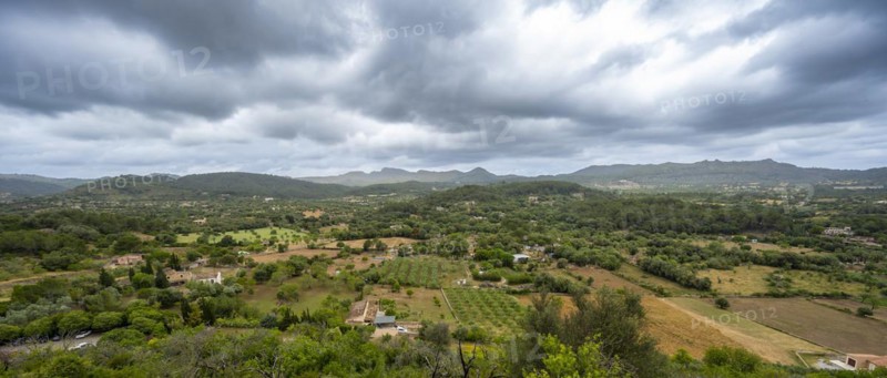 View from Calvary on hilly landscape around Arta