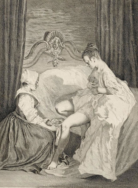 Woman at the toilet
