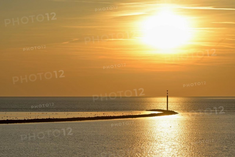Sunset over the Wadden Sea