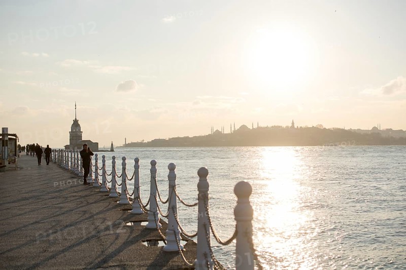 View from Maiden's Tower in evening