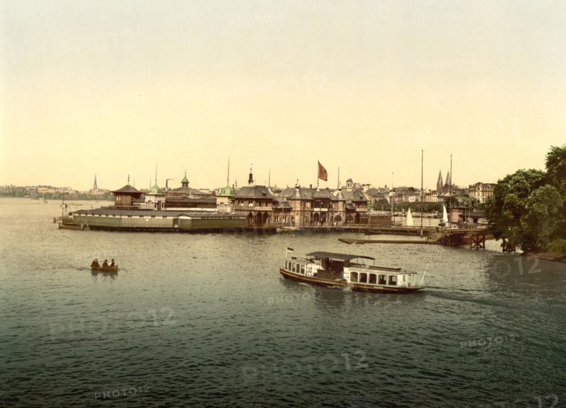The Outer Alster Lake in Hamburg