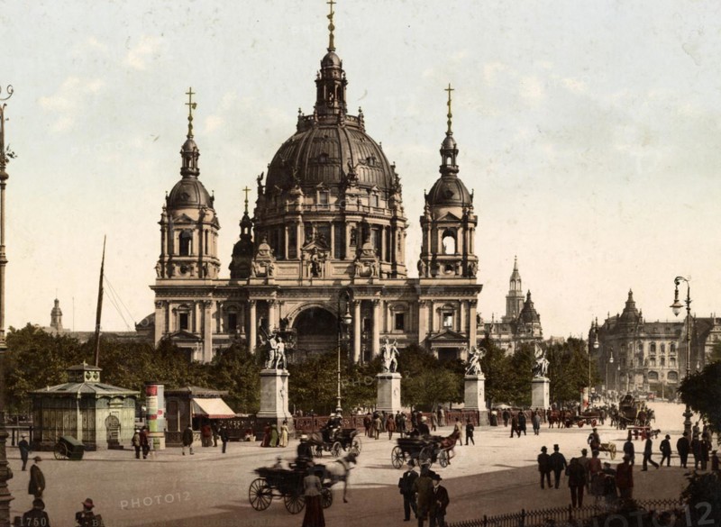 Cathedral and Palace Bridge in Berlin