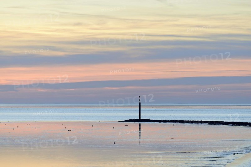 Sunset over the Wadden Sea