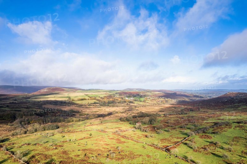 View over Emsworthy Mire from a drone