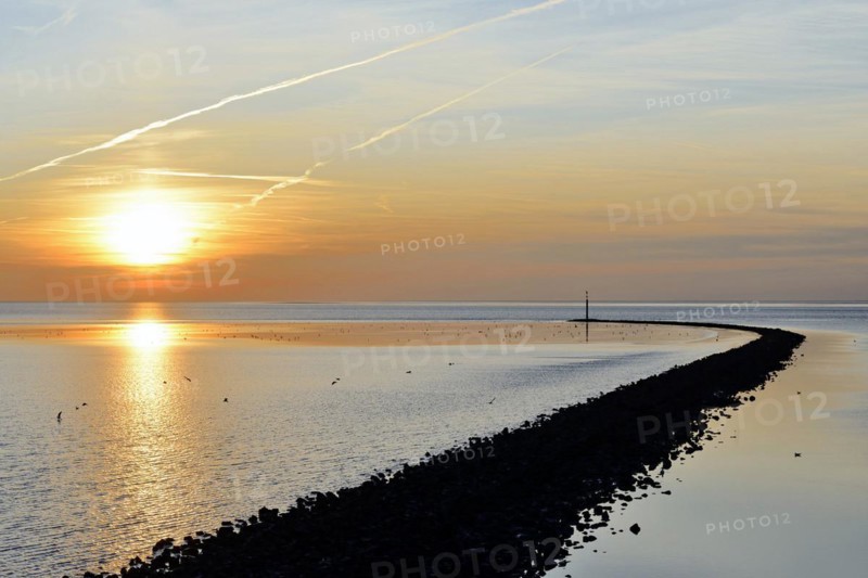 Sunset over the Wadden Sea