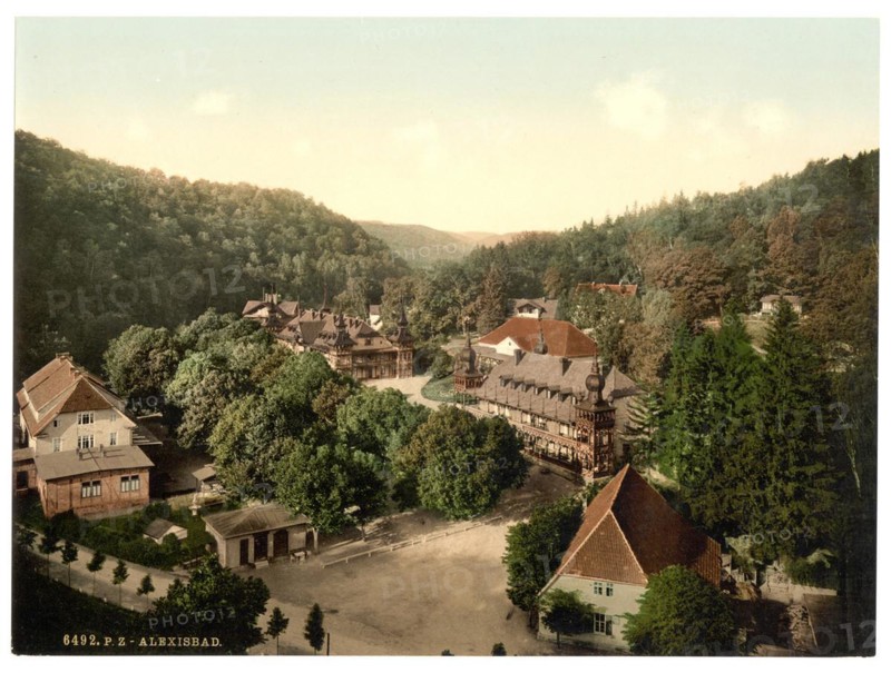 Alexisbad in the low mountain range Harz
