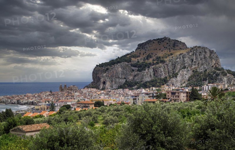 Old Town of Cefalu with the Cathedral
