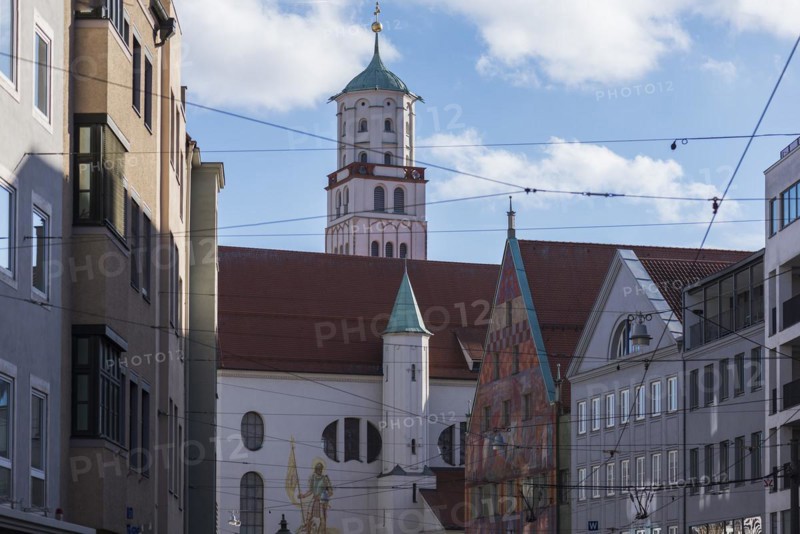 Gable and tower of the Moritz Church