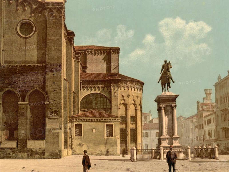 Church of Santi Giovanni e Paolo and Statue of Bartolomeo Colleoni