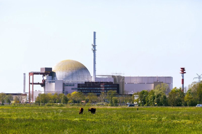 Decommissioned Brokdorf nuclear power plant