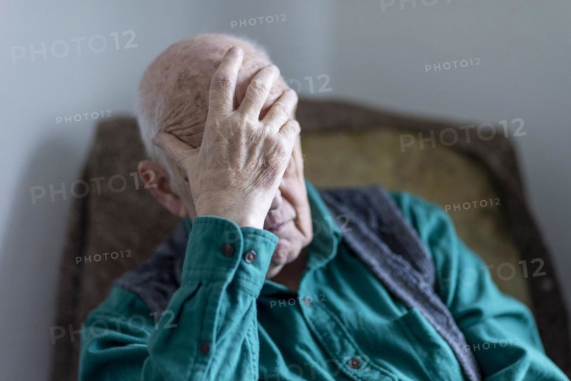 Old man in a nursing home