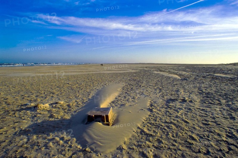 Sand drifts on the eastern beach of the island of Spiekeroog