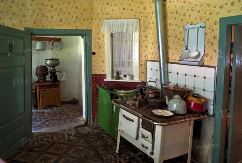Kitchen-living room in a farmhouse