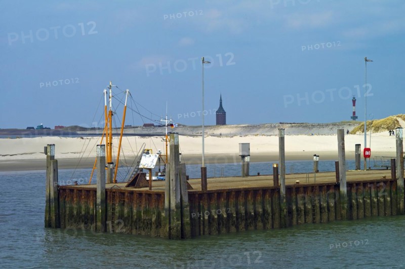 Harbour pier of the island Wangerooge