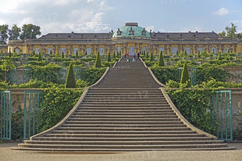 Grand Staircase to Sanssouci Palace