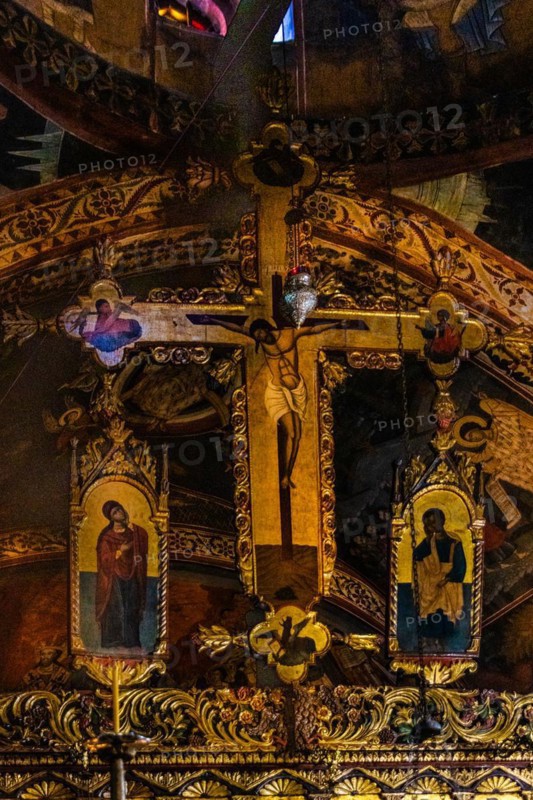 Cross above the iconostasis