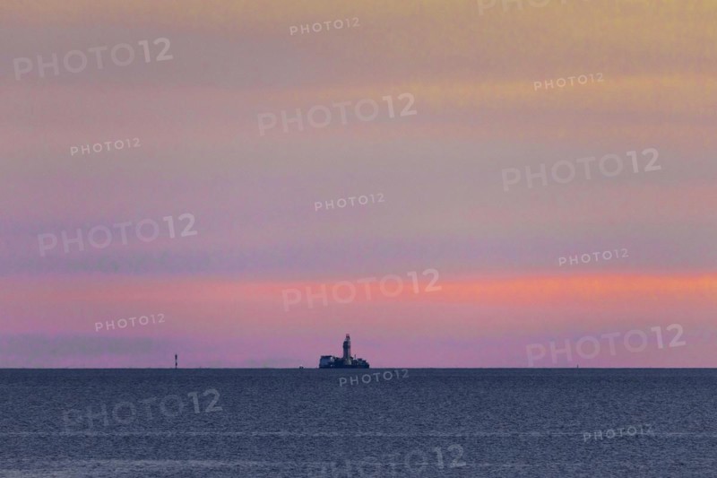 Mittelplate drilling platform in the Meldorfer Bucht