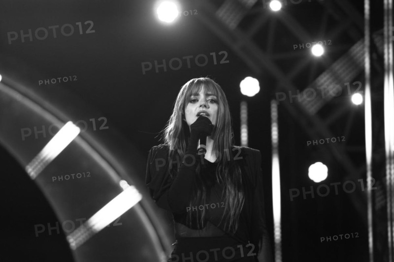 Singer Annalisa Scarrone live at Suzuki Stage 2023. Festival di Sanremo 2023