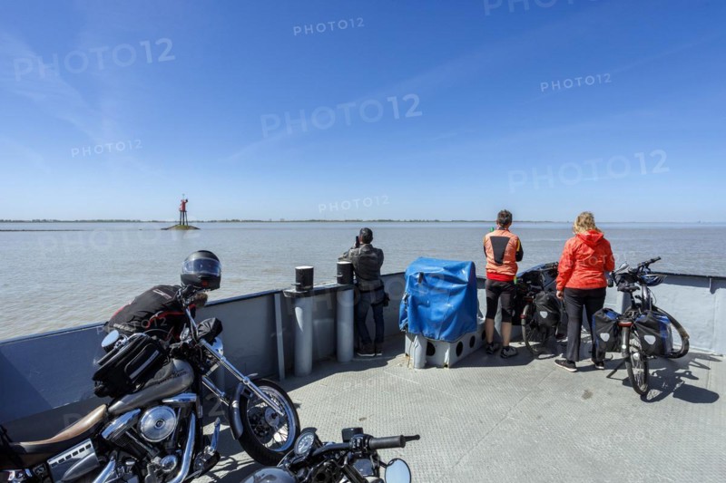 Elbe ferry between Glueckstadt and Wischhafen