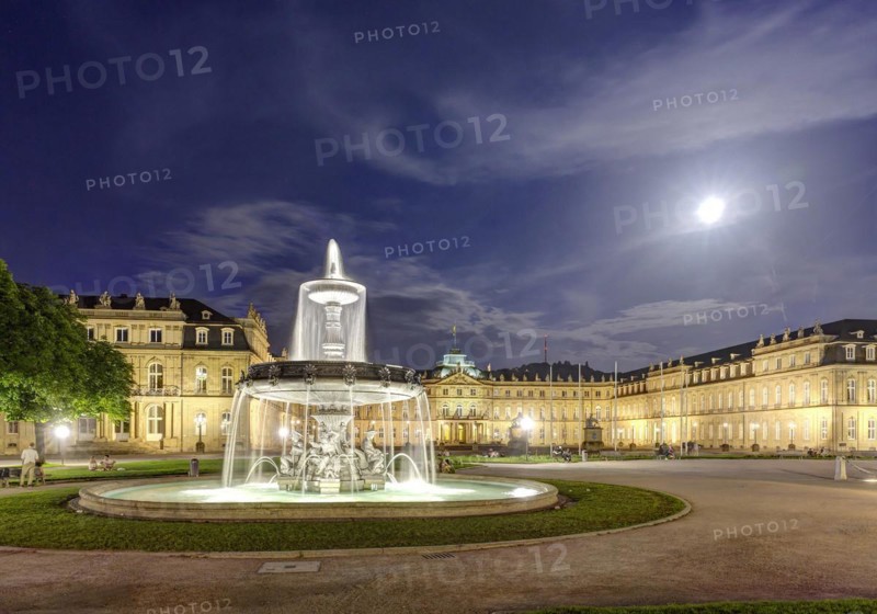 New Palace with evening lighting