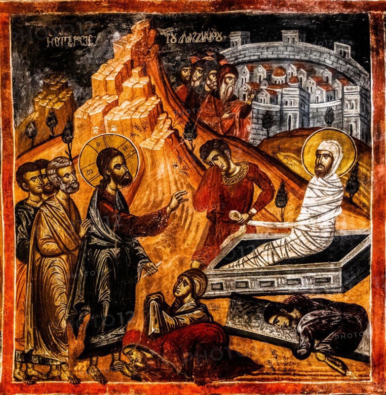 Jesus raises a dead man