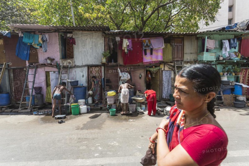 Dharavi in the middle of the city