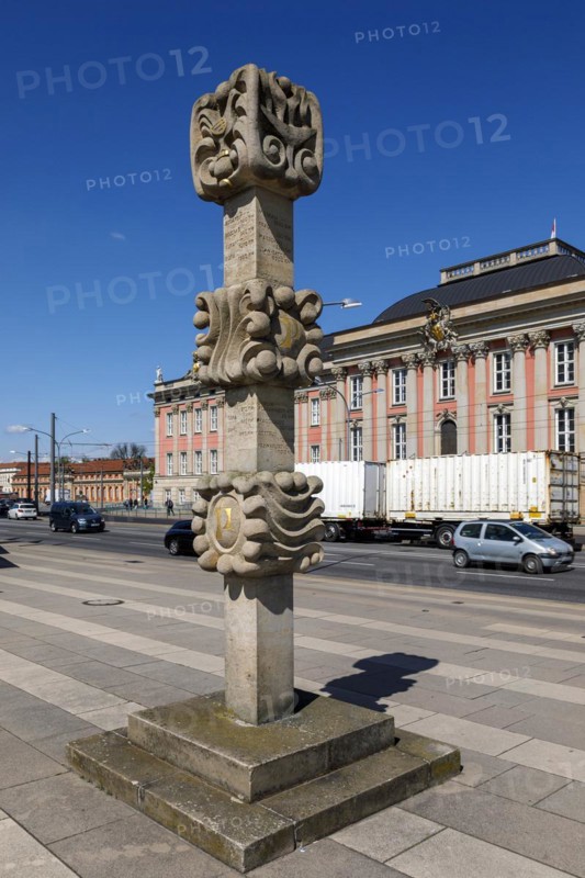 Post office column in the centre of Potsdam