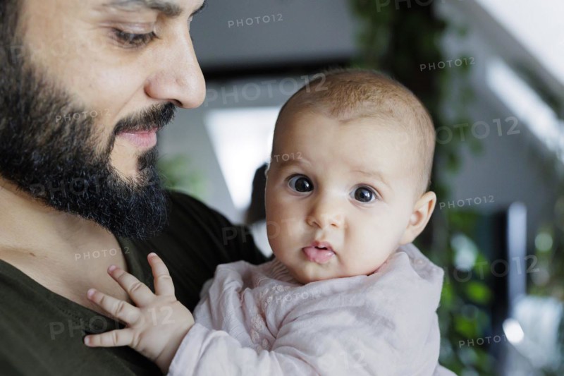 Father with baby