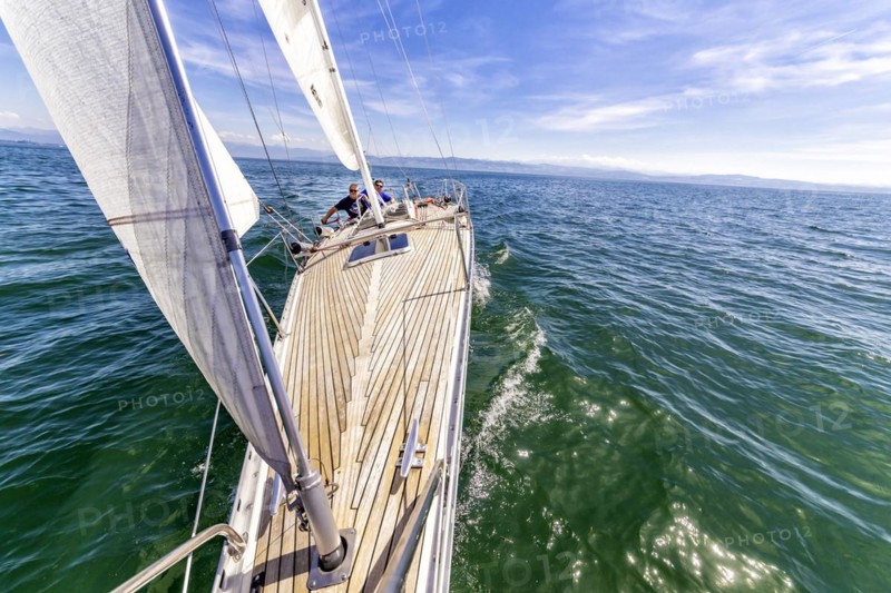 Sailing yacht on Lake Constance