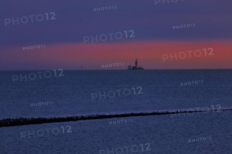 Mittelplate Drilling Platform in Meldorf Bay