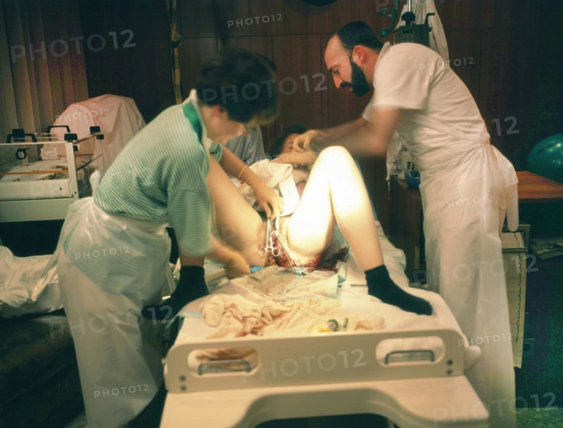 The birth of a child in hospital