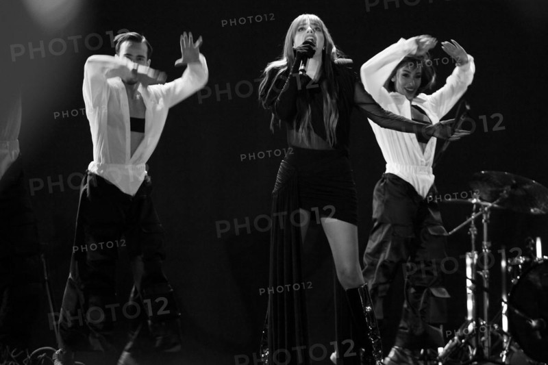 Singer Annalisa Scarrone live at Suzuki Stage 2023. Festival di Sanremo 2023