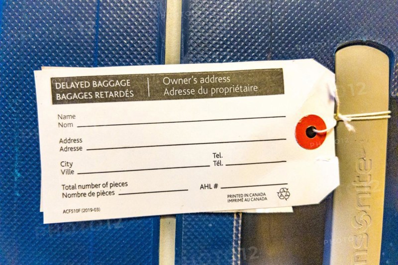 Lost baggage tag
