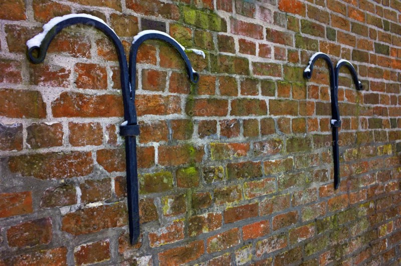 Wall anchor on an old church