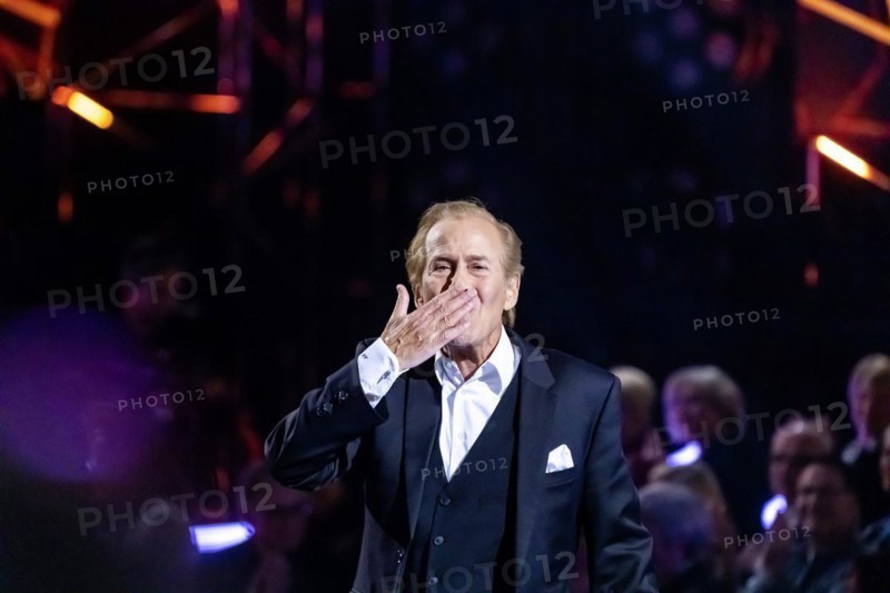 Singer Michael Holm performing on stage. 50 years of ZDF Hitparade