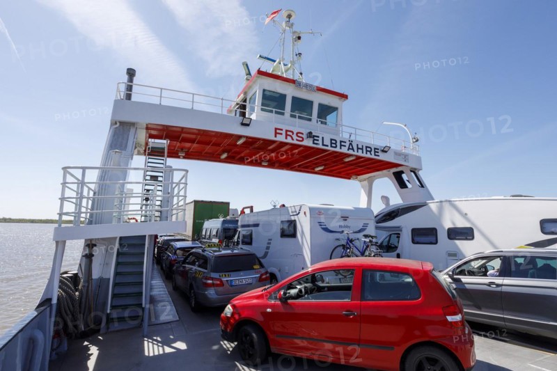 Elbe ferry between Glueckstadt and Wischhafen
