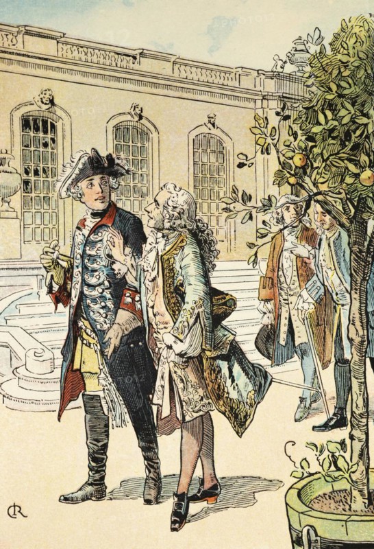 Frederick II the Great in Conversation with Voltaire