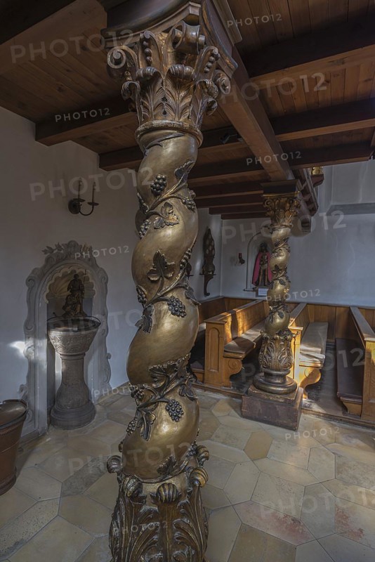 Decorative columns in St Marks Church