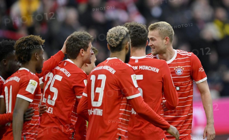 Goal celebration Thomas Mueller FC Bayern Muenchen FCB