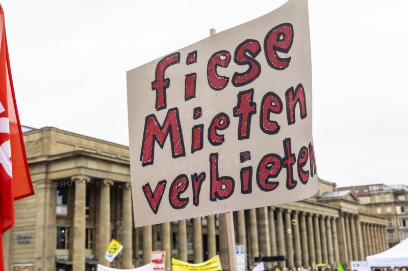 Demonstration against high rents