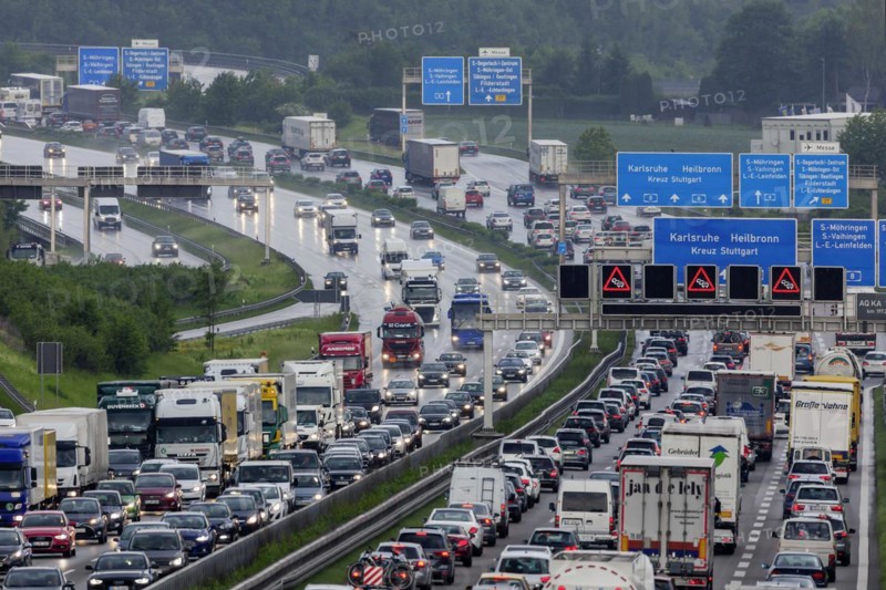 A8 motorway at Stuttgart junction