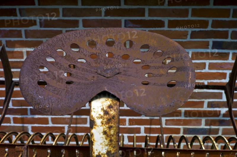 Rusty tractor seat