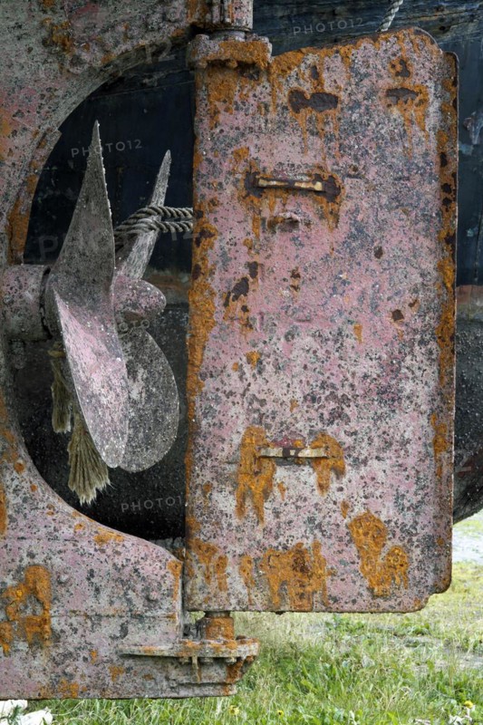 Propeller and rudder of a cowl