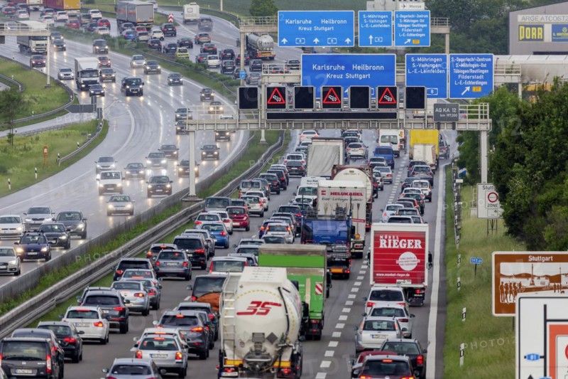 A8 motorway at Stuttgart junction