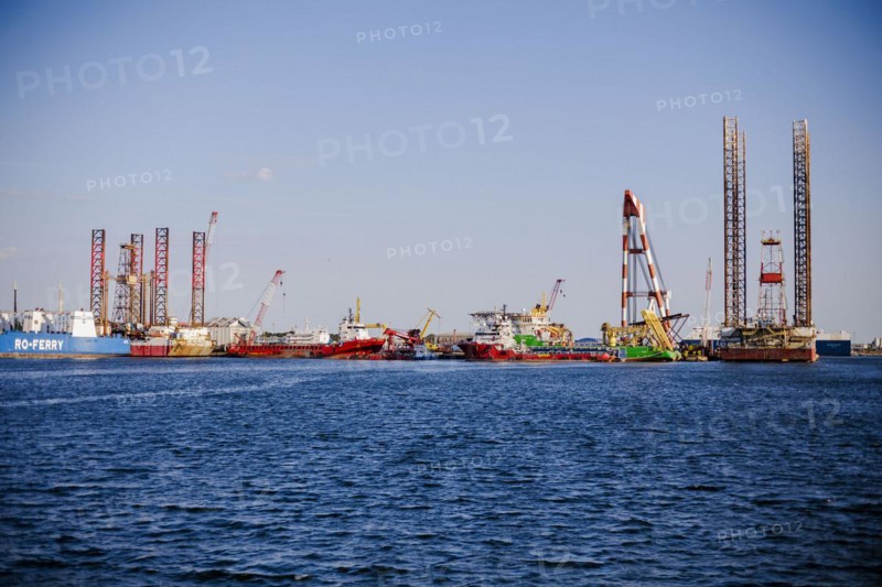 View of the harbour of Constanta. Constanta