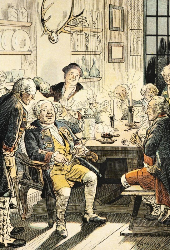 Frederick William I in the College of Tobacco