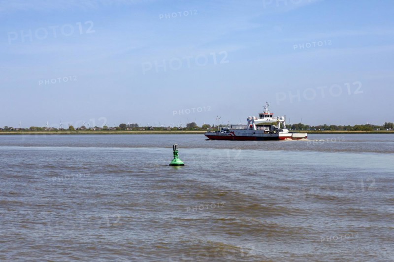 Elbe ferry between Glueckstadt and Wischhafen